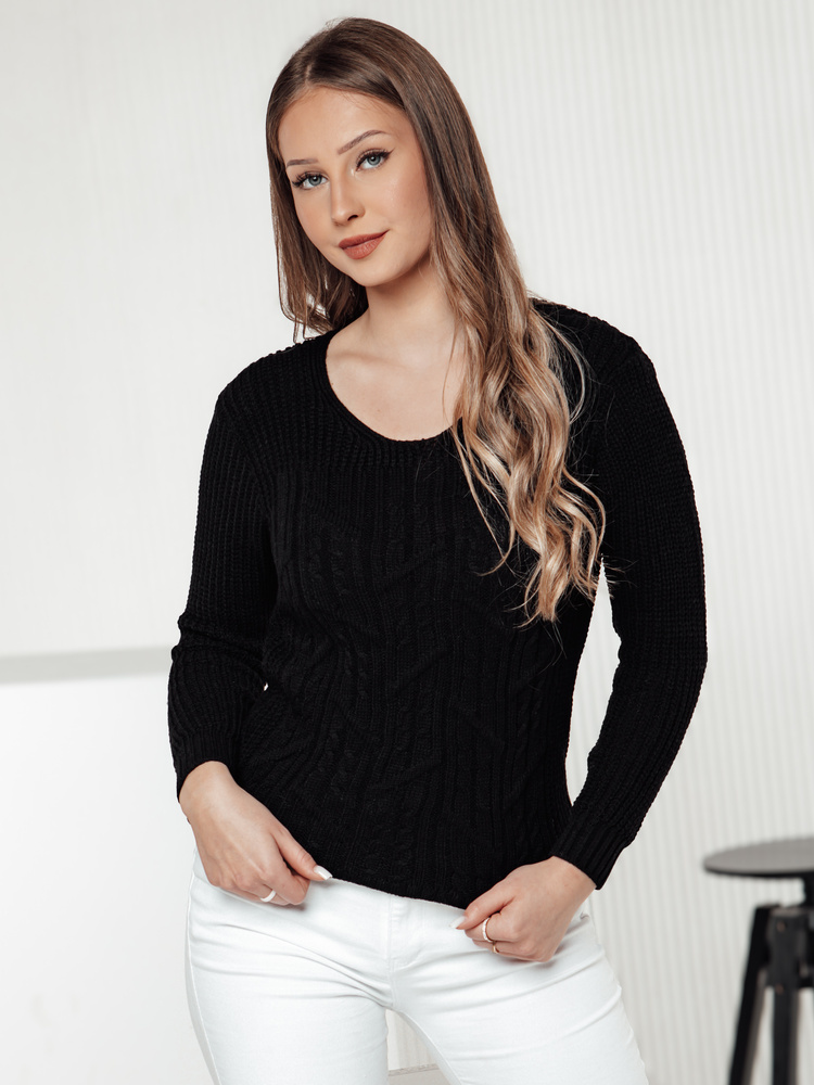Sweter damski LAVIRTA czarny Dstreet