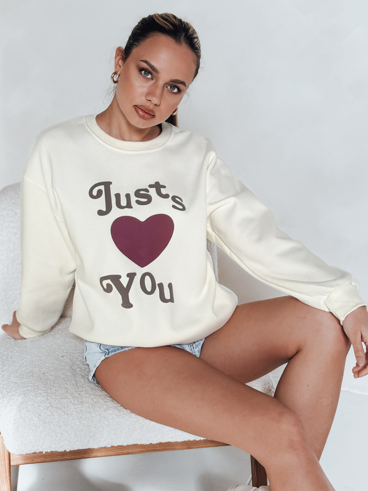Bluza damska masełko oversize FEELME beżowa Dstreet