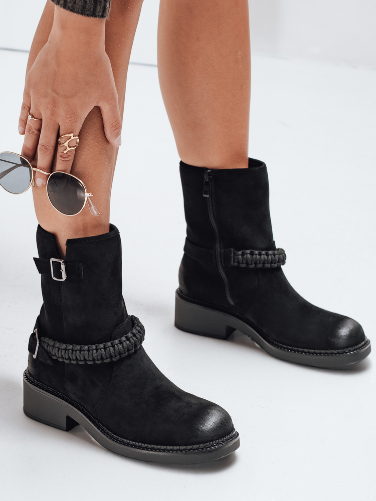 Ghete negre fără toc