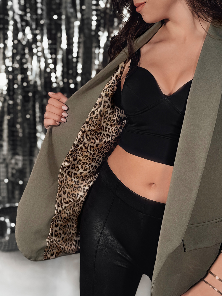 Jachetă de damă LEKONIK, măsliniu