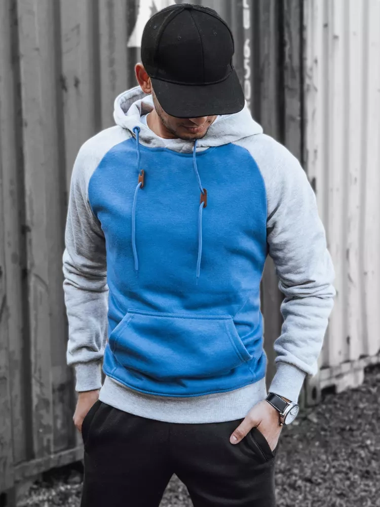 Bluza męska niebieska Dstreet