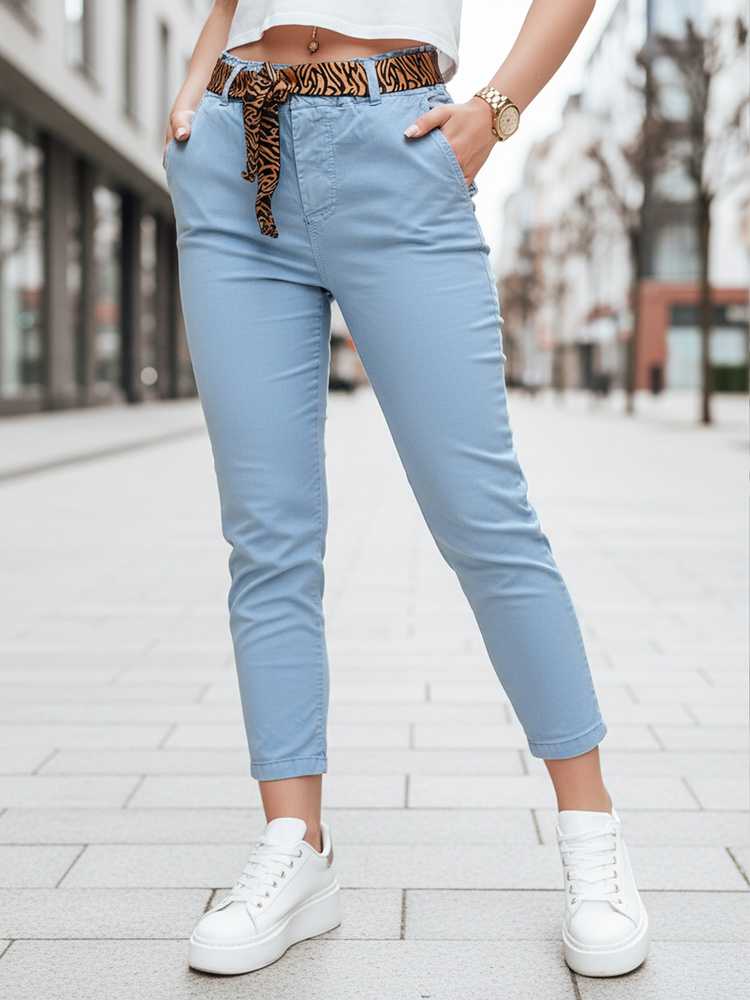 Dámske casual nohavice s pásom MADELINA