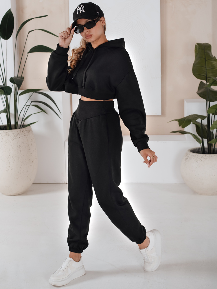 Komplet damski dresowy SERINE czarny Dstreet