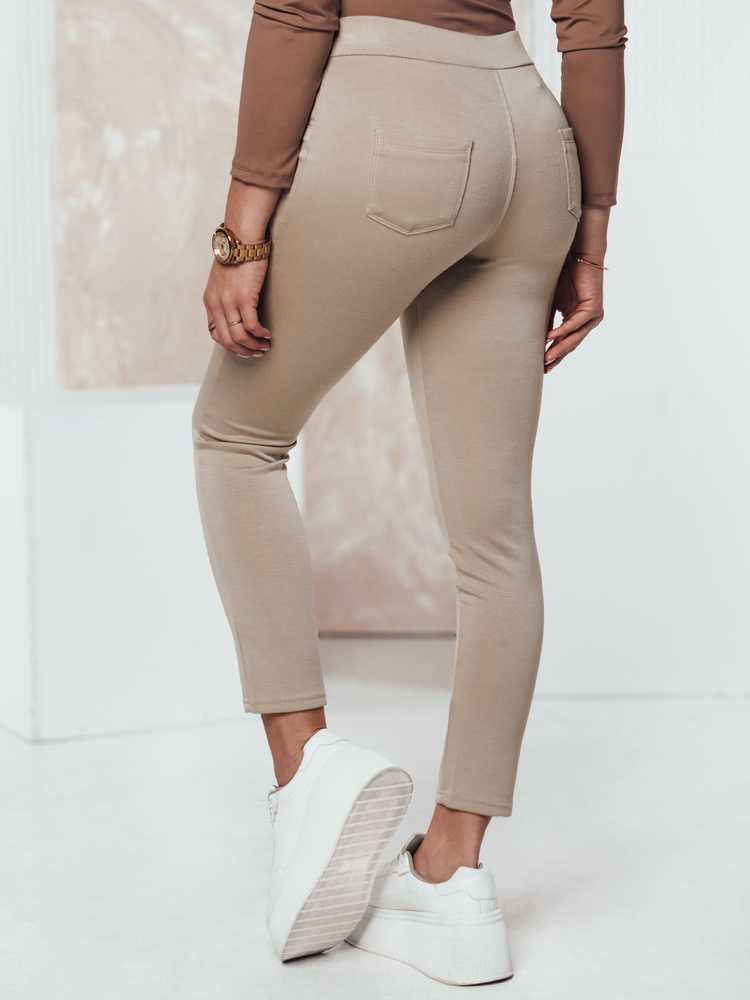 Spodnie damskie MODSTORY beżowe Dstreet