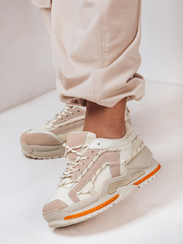 Teniși de damă cu platformă STREETLY, bej