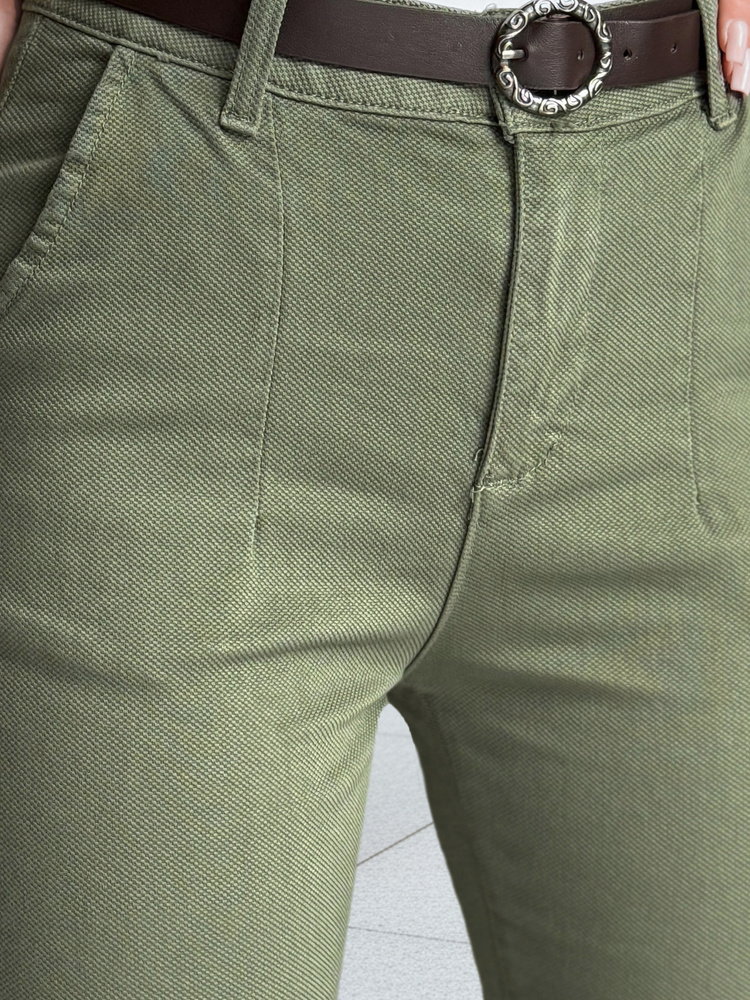 Dámske slim fit nohavice TAIRONIK khaki