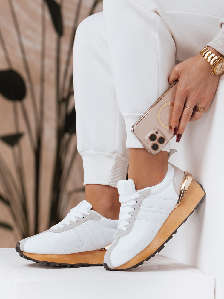 Teniși albi de damă SILLY