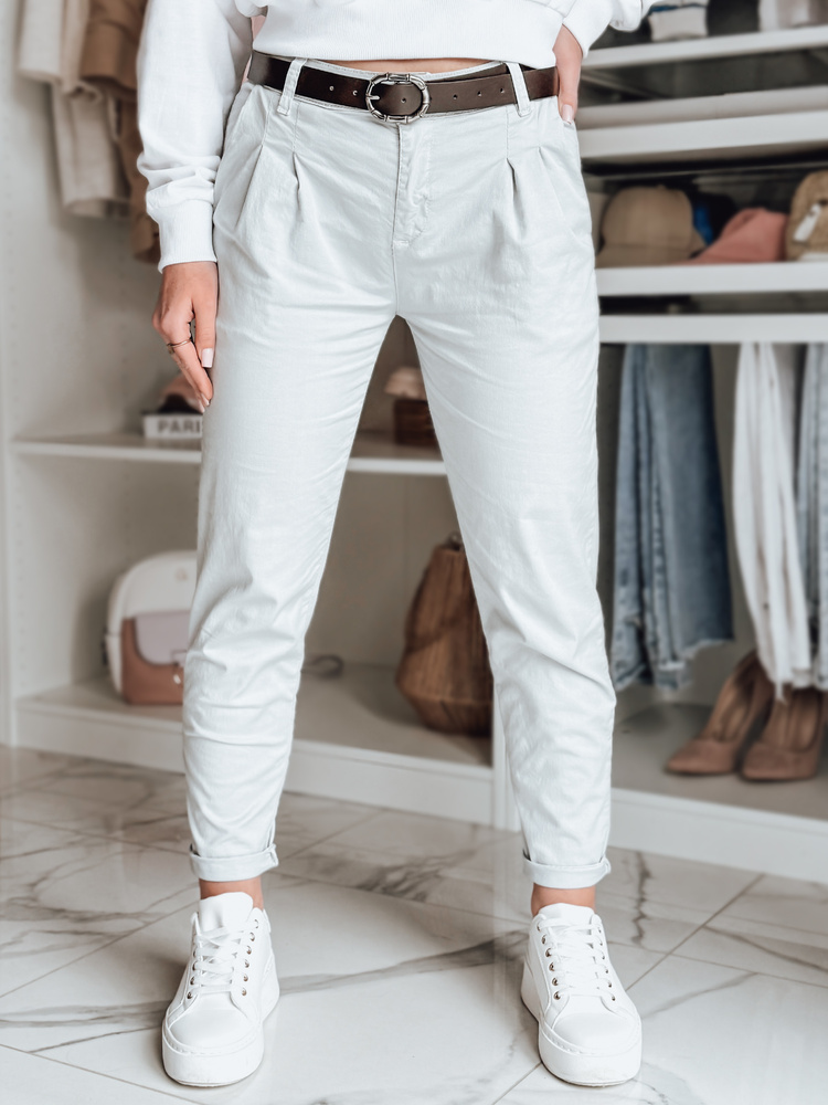 Pantaloni chino de damă MODELA cu curea