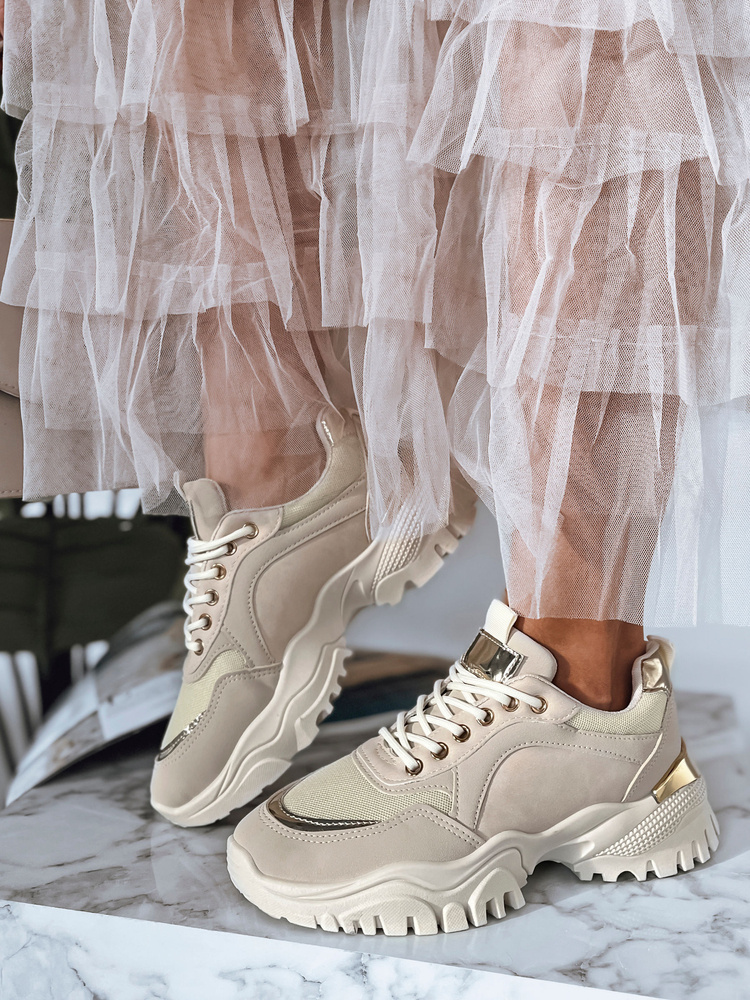 Teniși bej pentru femei LIZZE