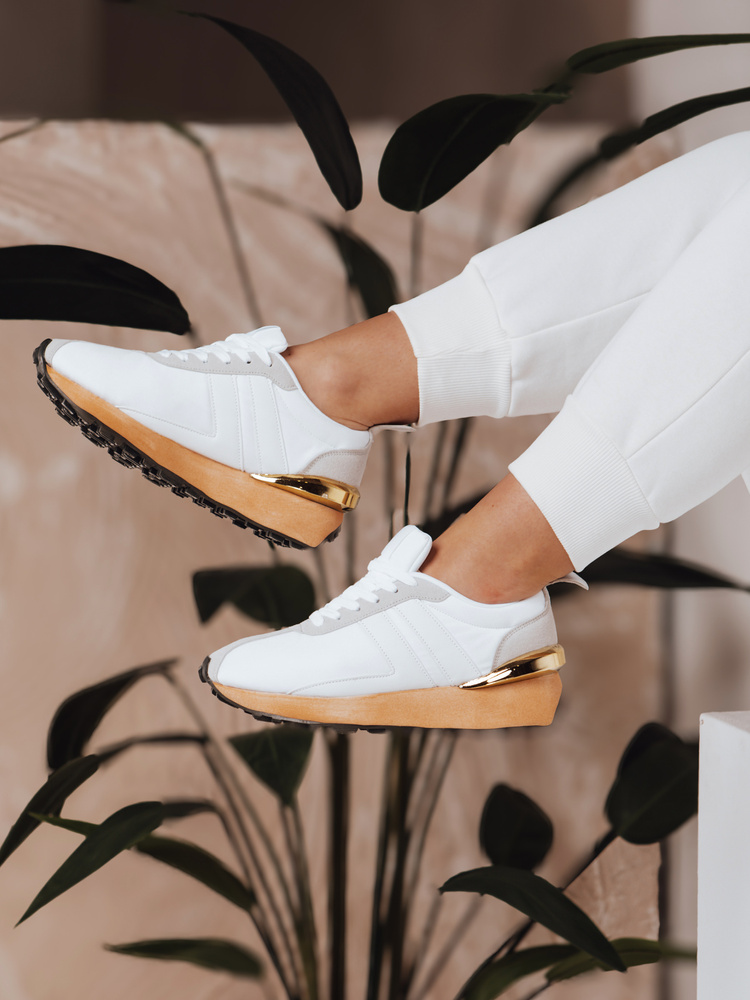 Teniși albi de damă SILLY