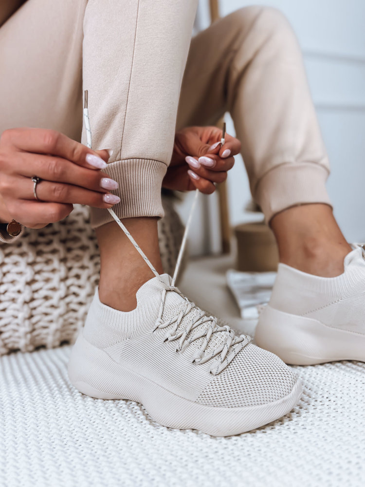 Buty damskie KRISTA beżowe Dstreet