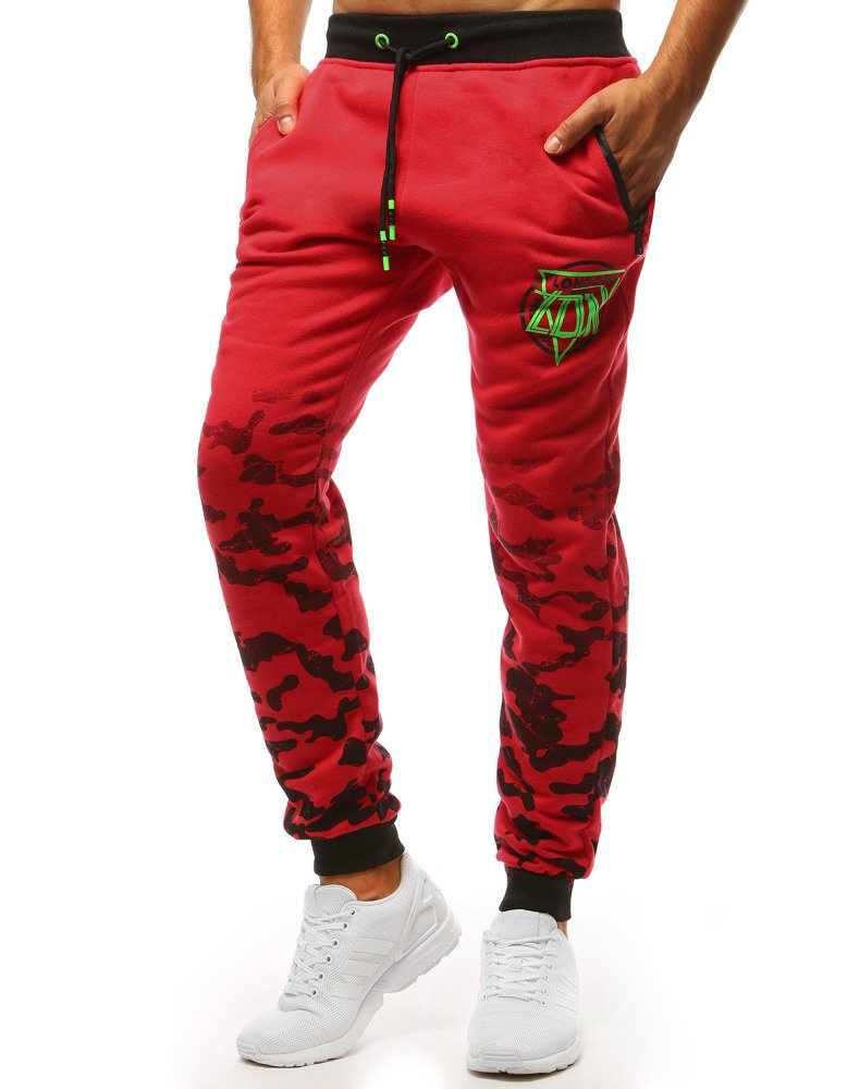 Pantaloni de trening DStreet Red camo