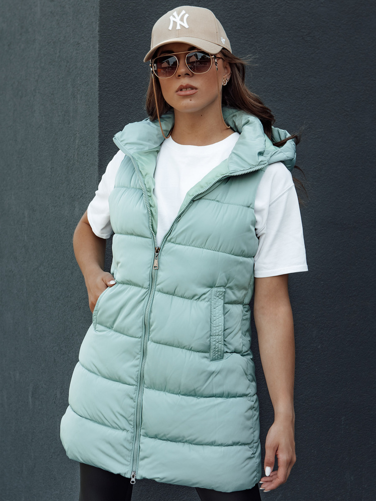 Vestă matlasată pentru femei BRITA verde