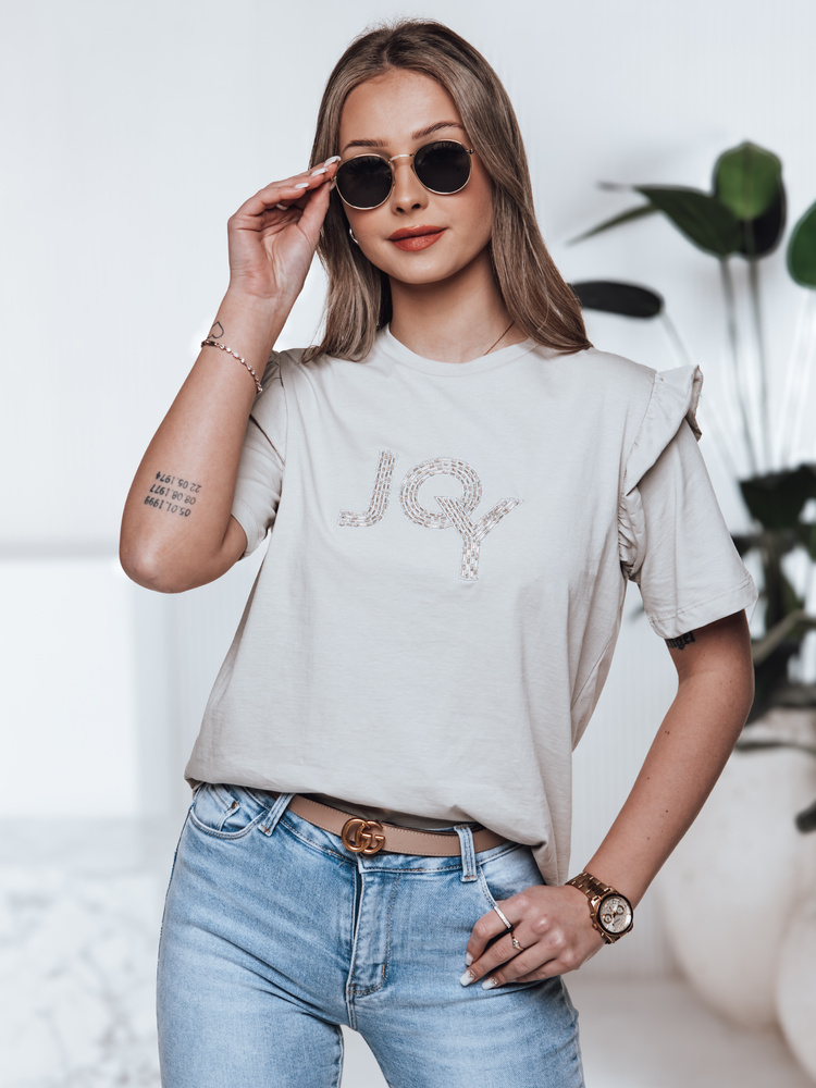 T-shirt damski JOY pistacjowy Dstreet