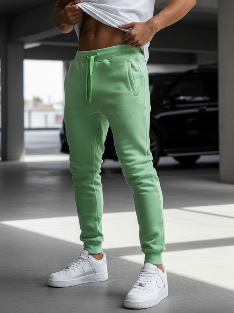 Pánske tepláky DStreet Lime