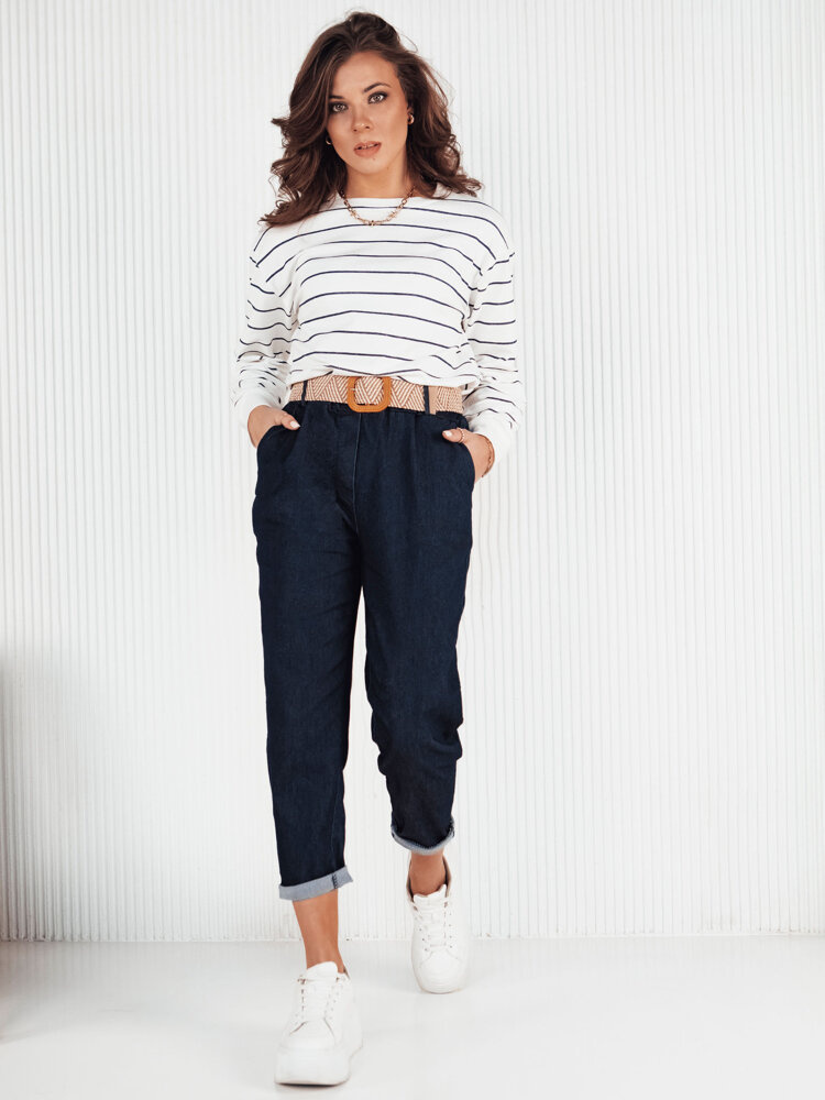 Bluza damska w paski STRIPEON ecru Dstreet