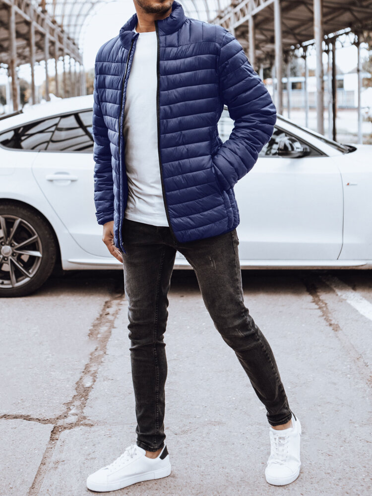 Kurtka męska przejściowa niebieska Dstreet