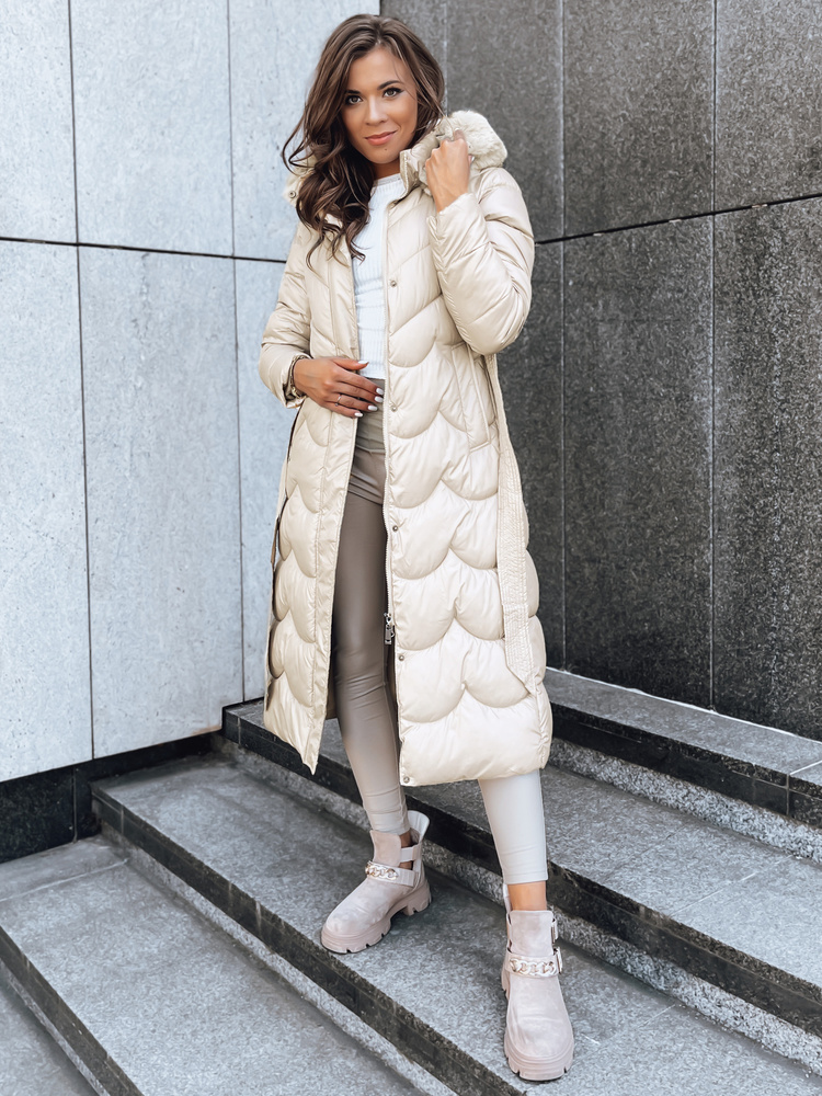 Palton de iarnă pentru femei SCARLET camel