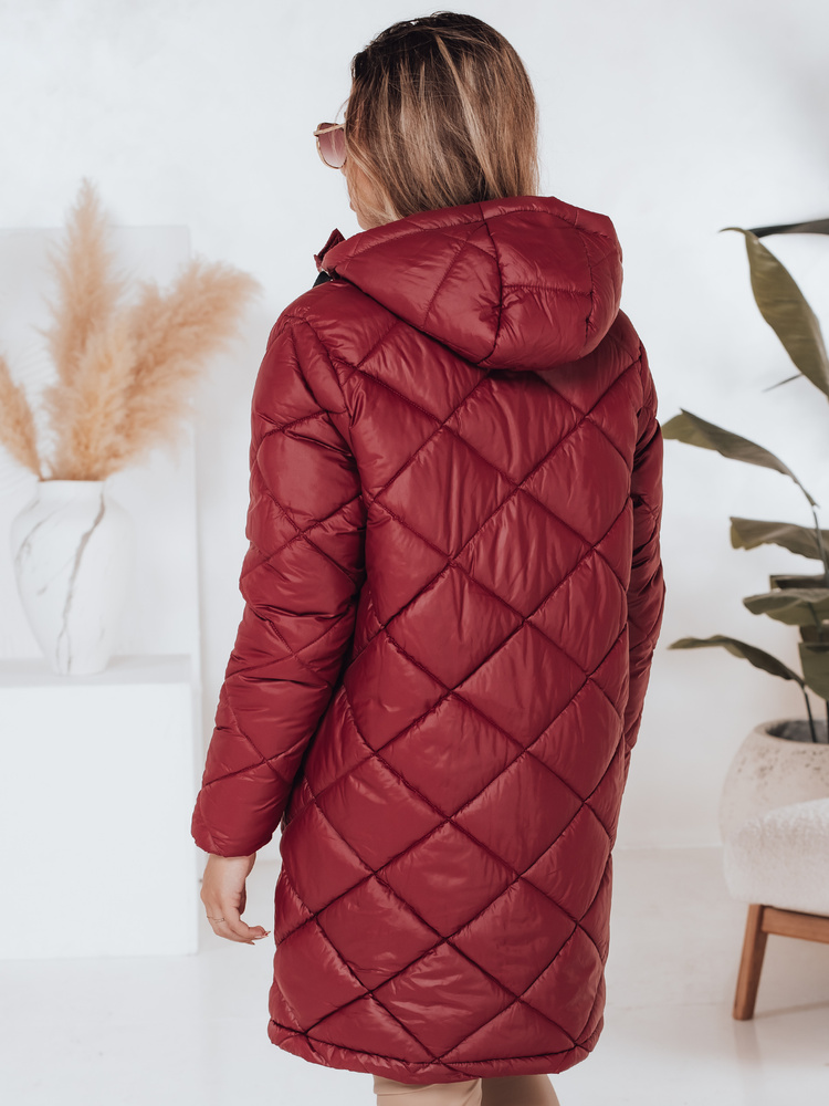 Geacă de iarnă pentru femei SNOWVIBE roșie