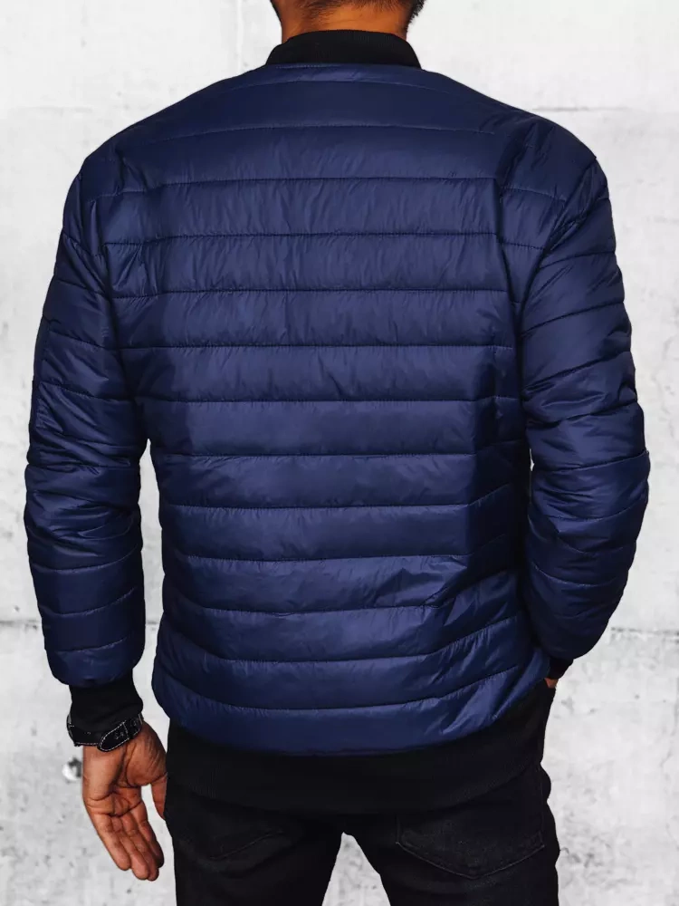 Kurtka męska pikowana bomber jacket granatowa Dstreet