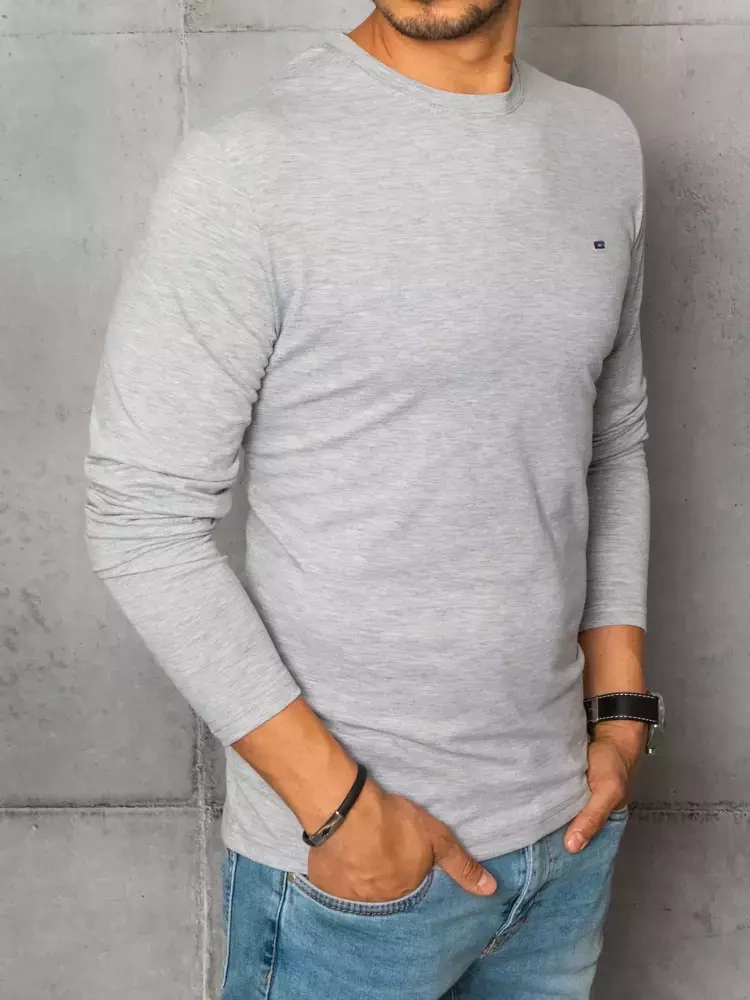 Longsleeve męski szary Dstreet