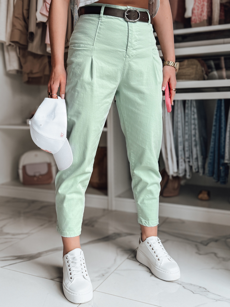 Pantaloni chino pentru femei CHINOSKA, mentă