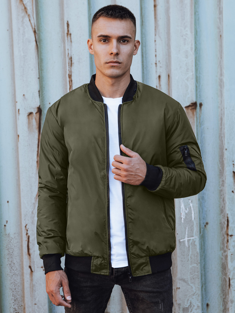 Kurtka męska bomber jacket zielona Dstreet