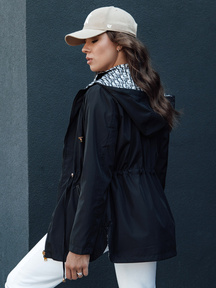 Parka BEGET neagră pentru femei