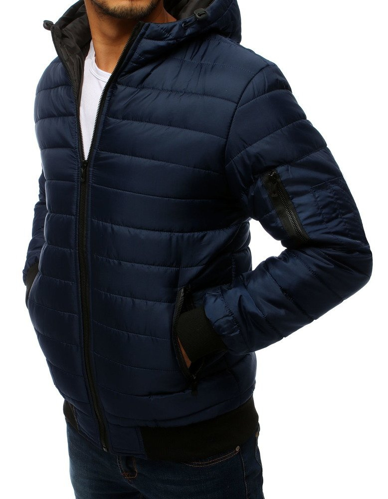 DStreet Kurtka męska pikowana bomber jacket granatowa