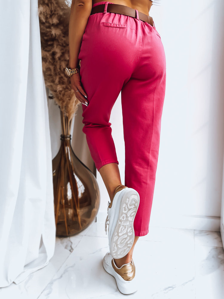 Spodnie damskie ME BELLA fuksja Dstreet