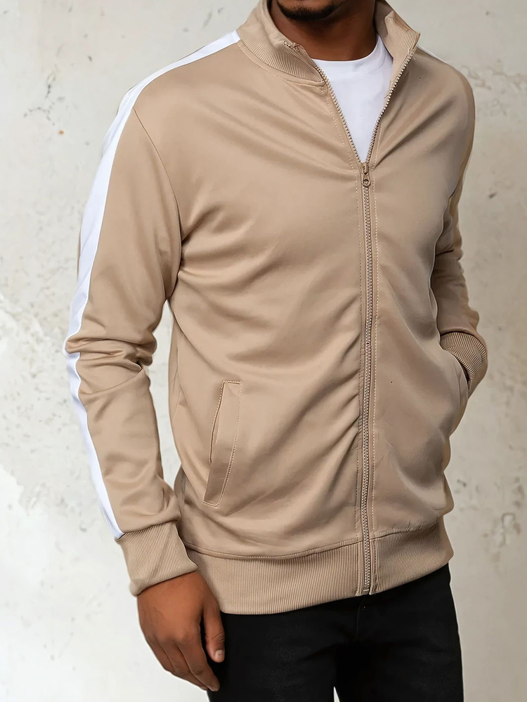 Bluza męska rozpinana khaki Dstreet