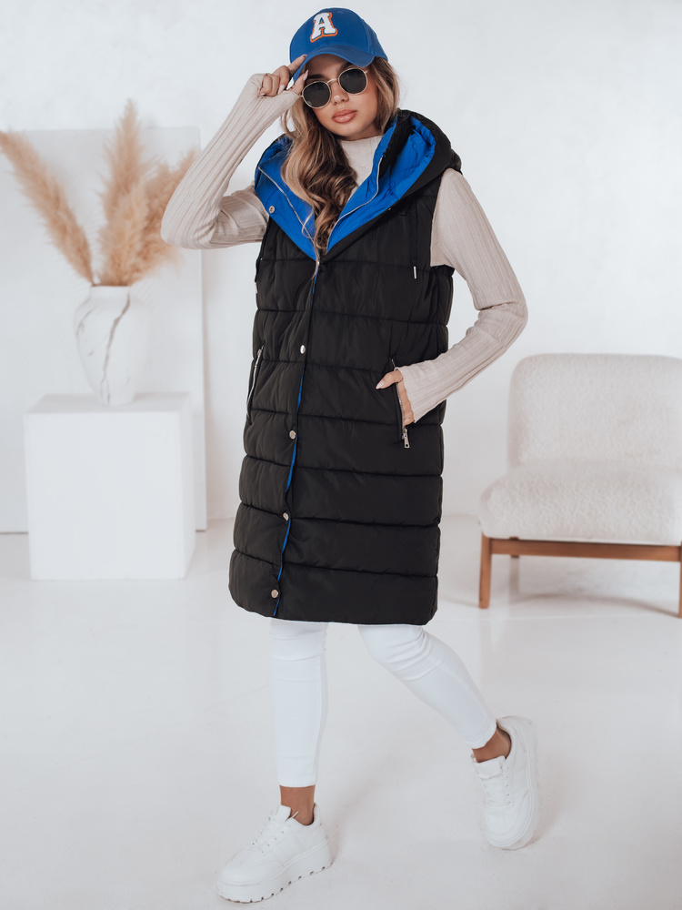 Kamizelka damska CHESTER czarna Dstreet