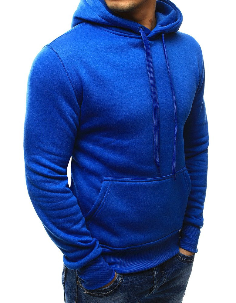 DStreet Bluza męska z kapturem niebieska