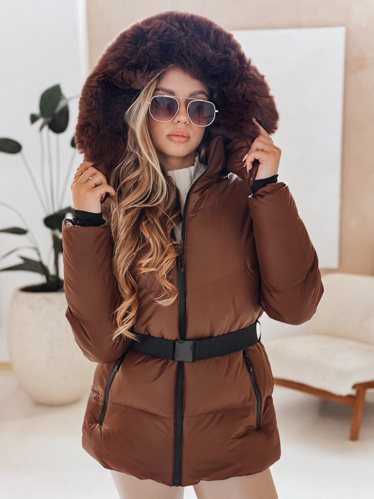 Geacă de iarnă pentru femei LOVELINA maro