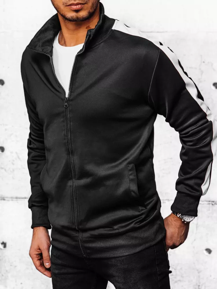 Bluza męska rozpinana czarna Dstreet