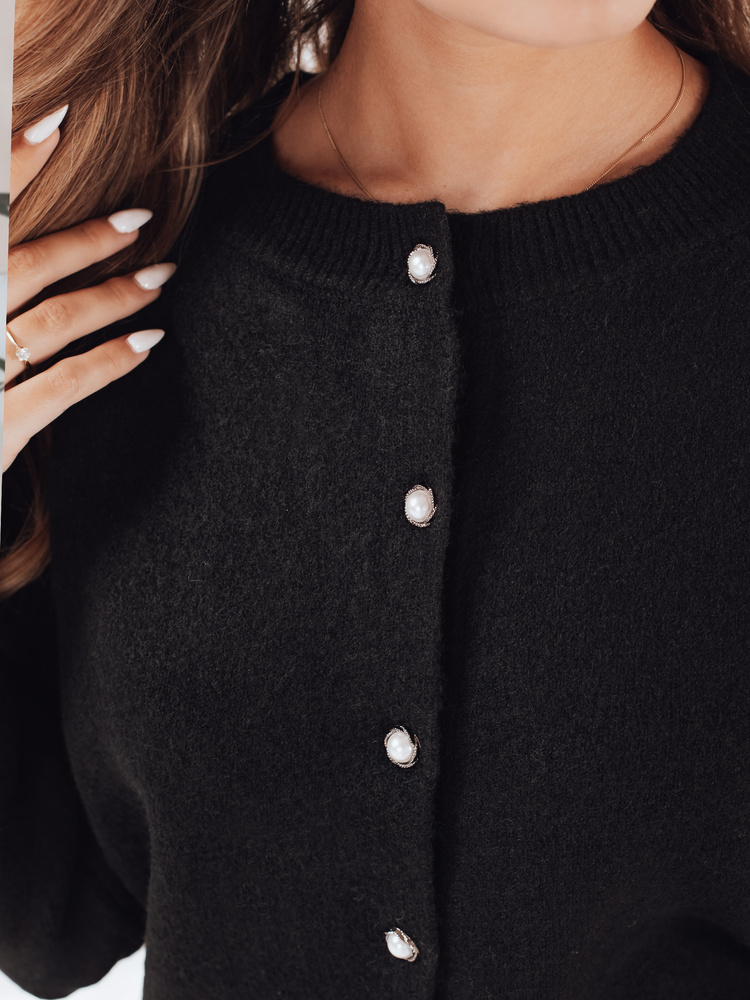 Pulover cu nasturi pentru femei SELINA negru
