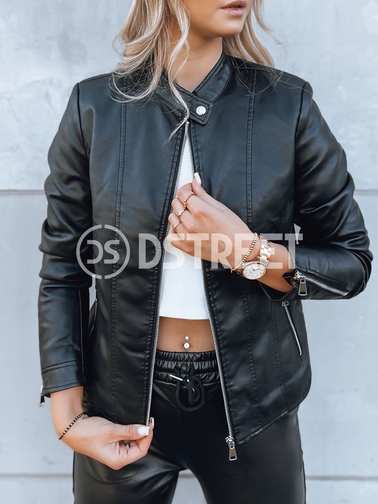 Dámska motorkárska bunda TRENDY FUSION Farba čierna DSTREET