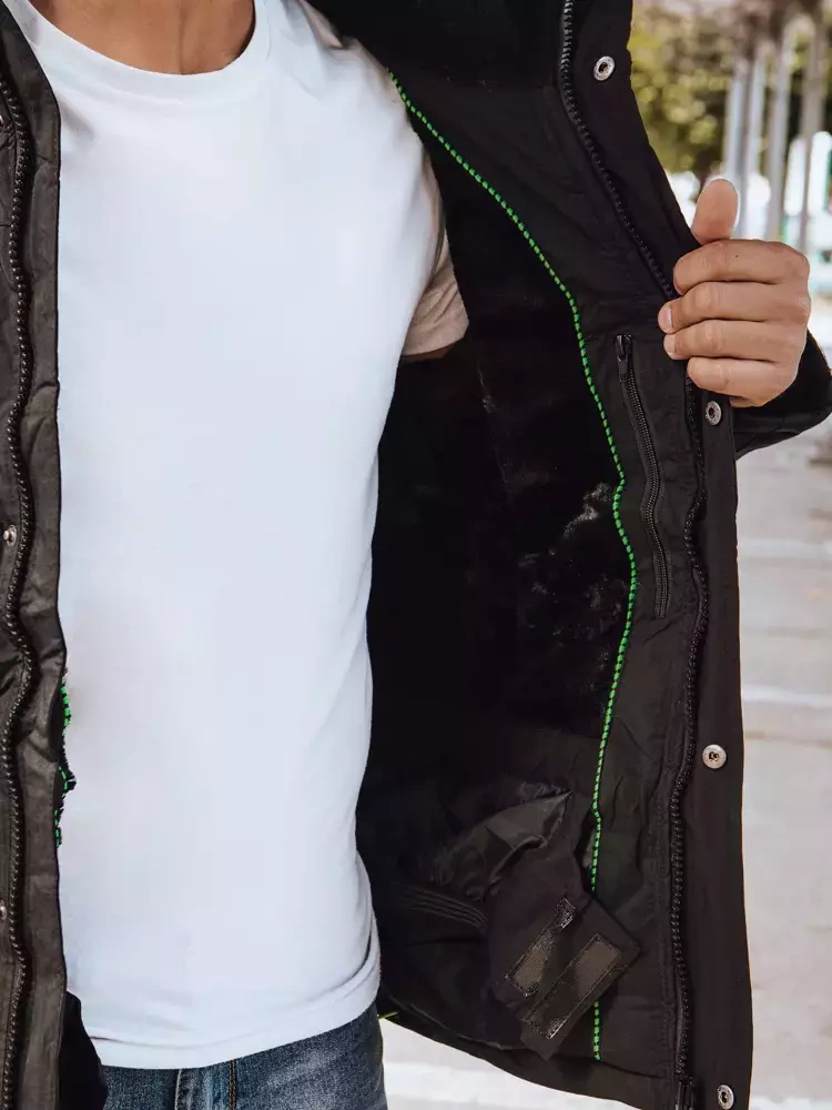 Kurtka męska zimowa czarna Dstreet