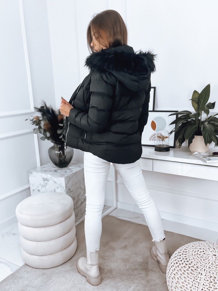 Kurtka damska pikowana GRETA czarna Dstreet