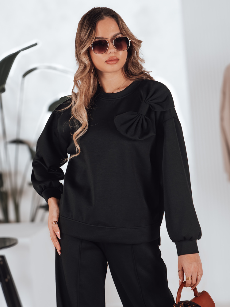 Komplet dresowy damskie one size oversizowy DRESOVA czarny Dstreet