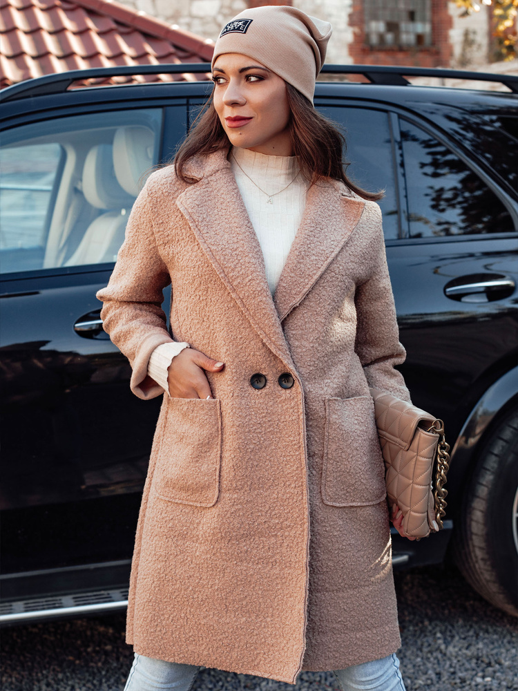 Palton supradimensionat pentru femei BARALITE bej