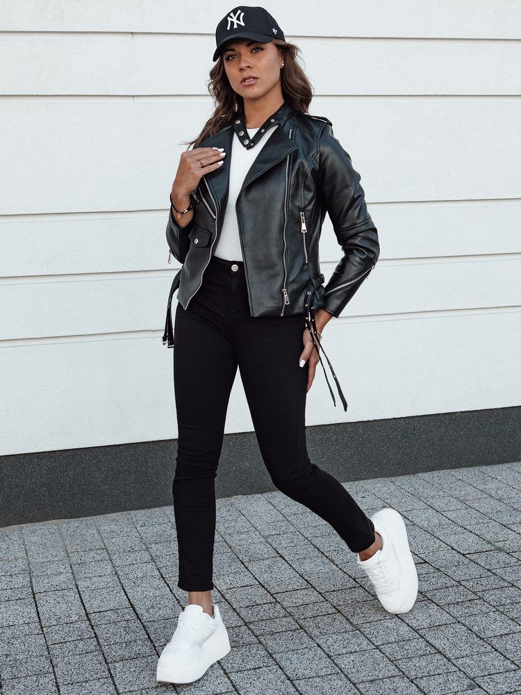 Spodnie damskie jeansowe slim fit ACORN czarne Dstreet