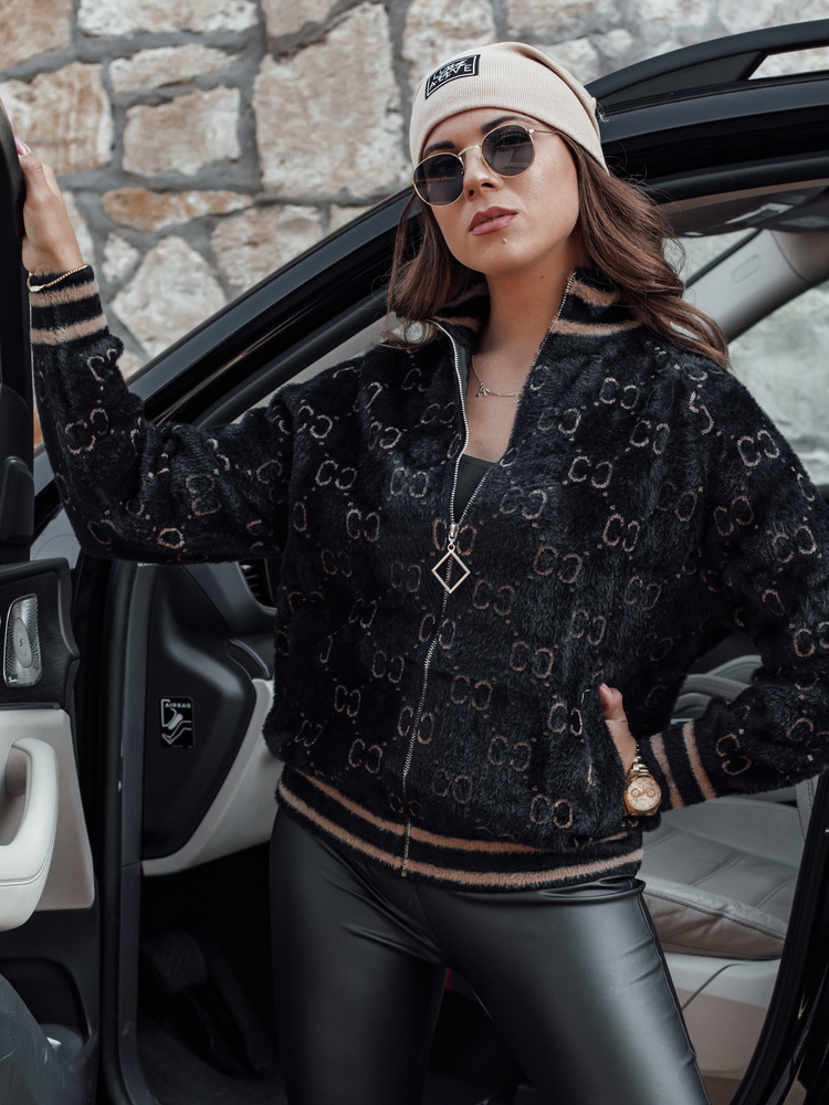 Jachetă din alpaca pentru femei JOYCE neagră