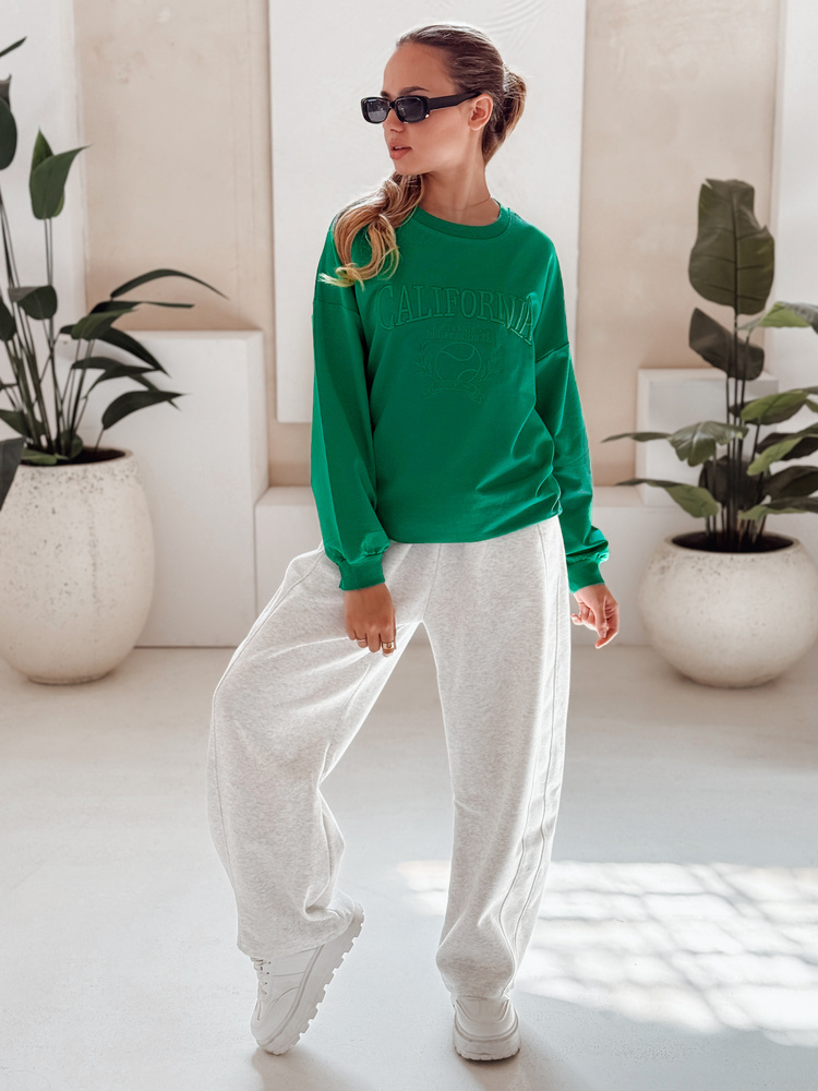 Bluza damska CALIFORNIA DREAM zielona Dstreet