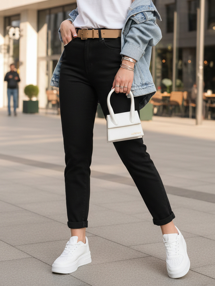 Černé slim fit džíny