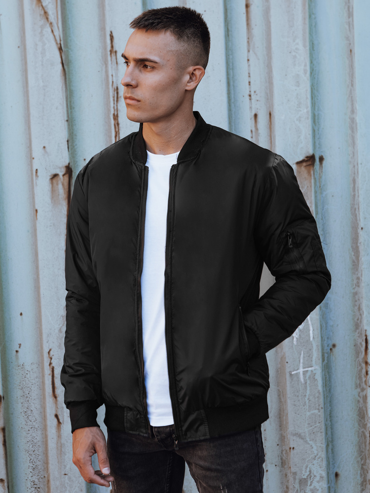 Kurtka męska bomber jacket czarna Dstreet