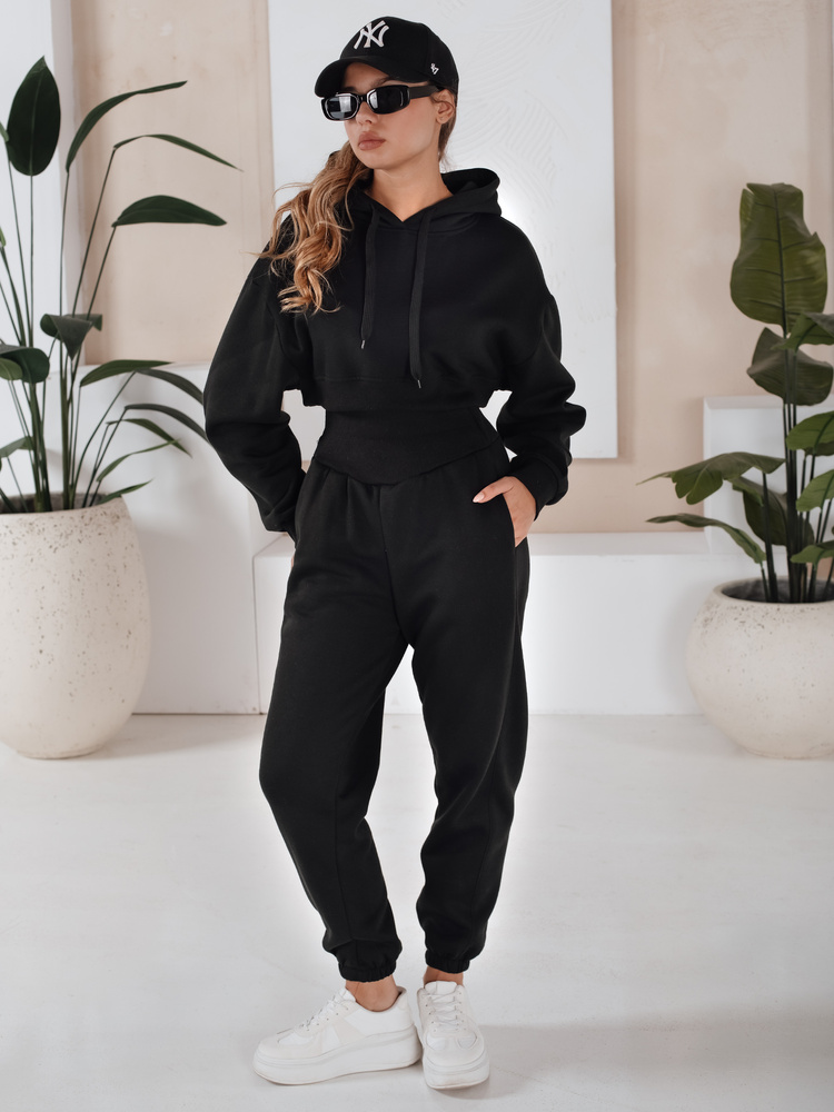 Komplet damski dresowy SERINE czarny Dstreet