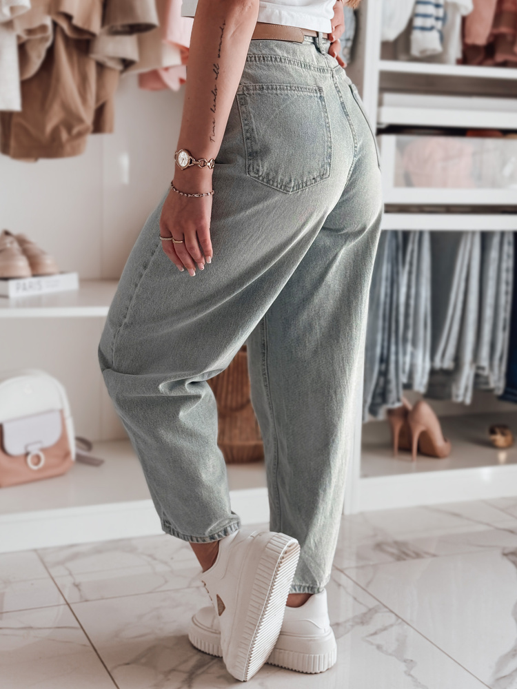 Spodnie damskie jeansowe wide leg WIDENOVA niebieskie Dstreet