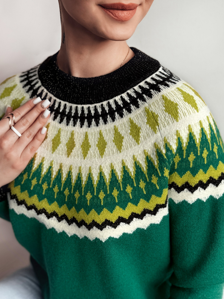 Sweter damski RUBY GLOW zielony Dstreet