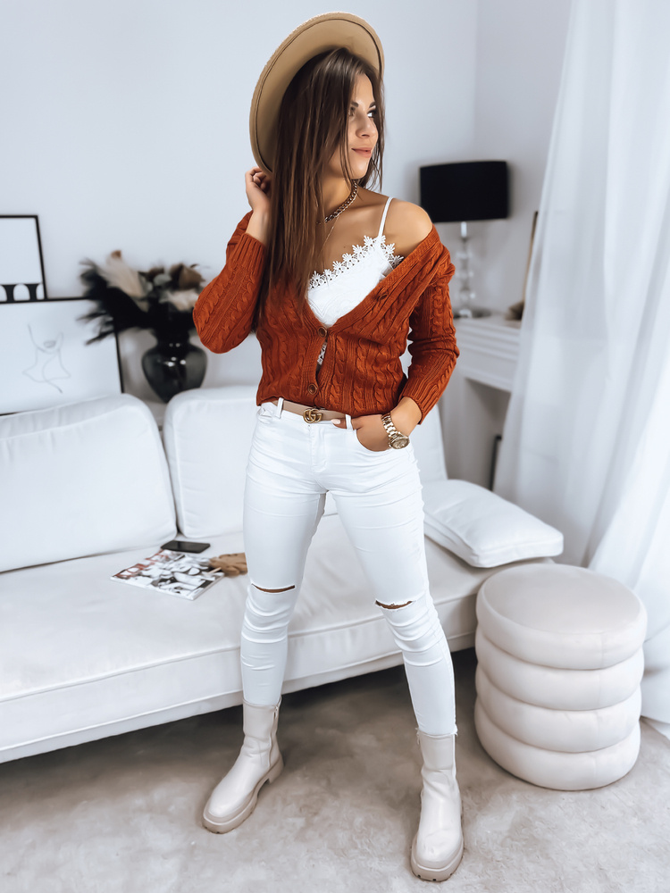 Sweter damski RIGLA rudy Dstreet
